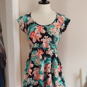 Tropical Dress Cover Up PINK Dress